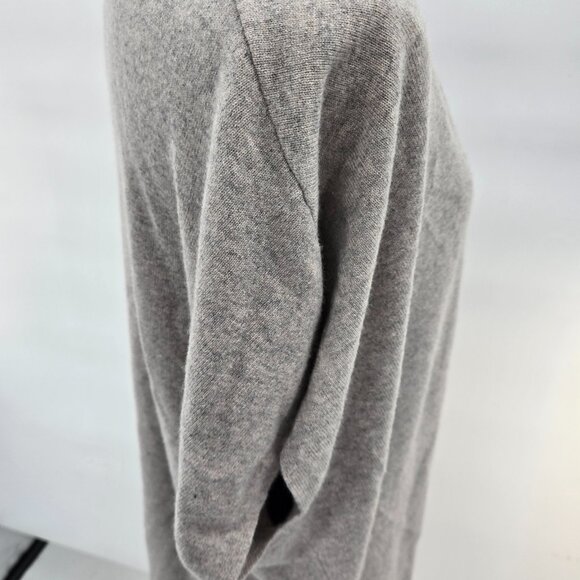 Lauren Ralph Lauren Gray Cashmere Wool Blend Sleeveless Open Shrug Small - Picture 5 of 11